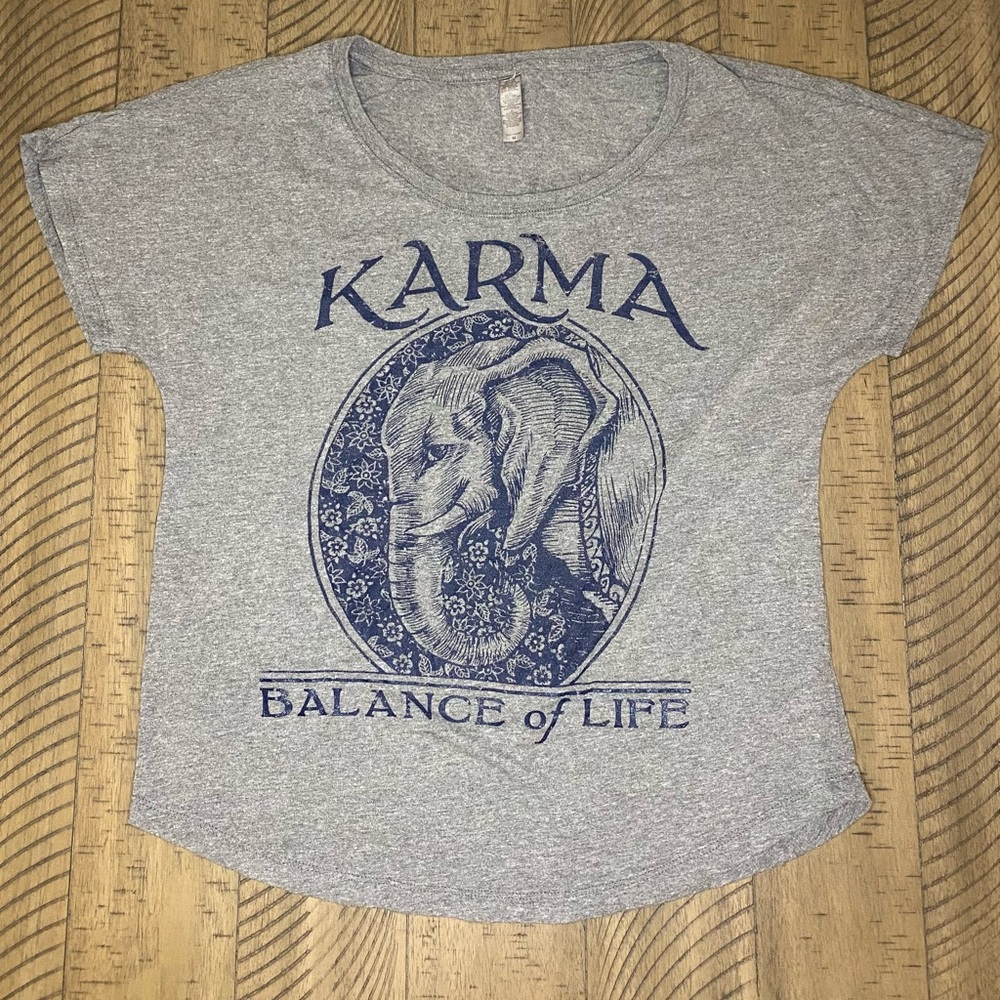 “Karma Balance of Life” Elephant T-Shirt